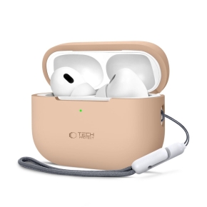 TECH-PROTECT SILICONE APPLE AIRPODS PRO 1  2 CAFFE LATTE