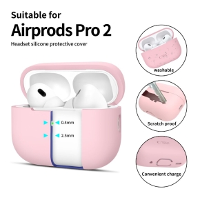 TECH-PROTECT SILICONE APPLE AIRPODS PRO 1  2 DUSTY PINK