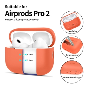 TECH-PROTECT SILICONE APPLE AIRPODS PRO 1  2 NEON ORANGE
