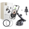 TECH-PROTECT MM15W-V6 MAGNETIC MAGSAFE DASHBOARD & VENT CAR MOUNT WIRELESS CHARGER 15W BLACKINTERIOR