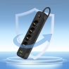 TECH-PROTECT PCL4X3 POWER STRIP LONG 2 USB & 1 TYPE-C & 4 SOCKET 200CM BLACK