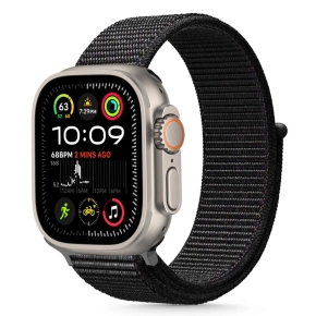 TECH-PROTECT NYLON APPLE WATCH 8  9  10  11  SE  ULTRA (44  45  46  49 MM) BLACK