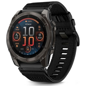 TECH-PROTECT NYLON CLASSIC GARMIN FENIX 5X 5X PLUS 6X 6X PRO 7X 8 8 PRO (51 MM) BLACK