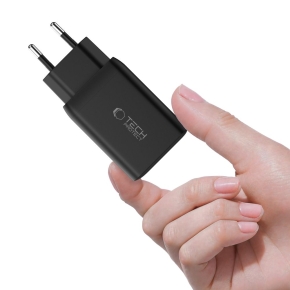 TECH-PROTECT NC45W-GAN 2-PORT NETWORK CHARGER PD 45W BLACK