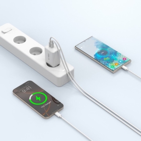 TECH-PROTECT NC45W-GAN 2-PORT NETWORK CHARGER PD 45W WHITE