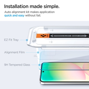 SZKŁO HARTOWANE SPIGEN GLAS.TR ”EZ FIT” 2-PACK GALAXY A56 5G  S24 FE CLEAR