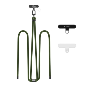 TECH-PROTECT C7S ROPE CROSSBODY STRAP HUNTER GREENBLACK