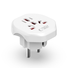 TECH-PROTECT WL-09 UNIVERSAL TRAVEL ADAPTER FROM EU WHITE