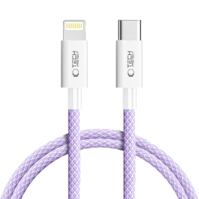 TECH-PROTECT ULTRABOOST LITE LIGHTNING CABLE PD 27W  3A 100CM MAUVE