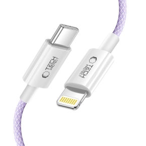 TECH-PROTECT ULTRABOOST LITE LIGHTNING CABLE PD 27W  3A 100CM MAUVE