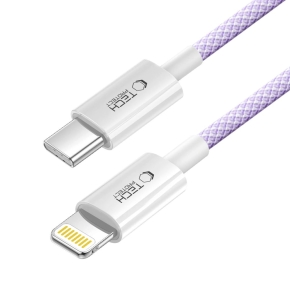 TECH-PROTECT ULTRABOOST LITE LIGHTNING CABLE PD 27W  3A 200CM MAUVE