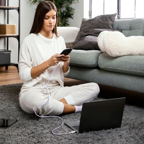 TECH-PROTECT ULTRABOOST LITE LIGHTNING CABLE PD 27W  3A 200CM MAUVE