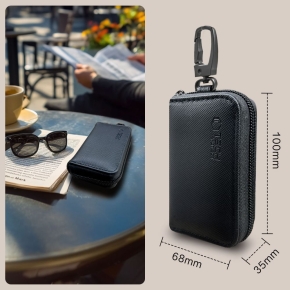 KLATKA FARADAYA TECH-PROTECT KLR300 POUCH KEYLESS RFID SIGNAL BLOCKER CASE BLACK