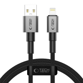 TECH-PROTECT ULTRABOOST DNA LIGHTNING CABLE 15W3A 100CM IRON GREY