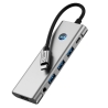 TECH-PROTECT HB04 HUB ADAPTER 9IN1 TYPE-C + USB2.0 + USB3.0 + HDMI 4K 60HZ + SDTF + PD100W + AV3.5 SPACE GREY