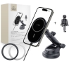 TECH-PROTECT MM15W-V6 MAGNETIC MAGSAFE DASHBOARD & VENT CAR MOUNT WIRELESS CHARGER 15W BLACKBLACK