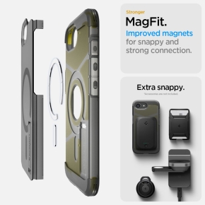 SPIGEN TOUGH ARMOR MAG MAGSAFE IPHONE 16E FROST BLACK