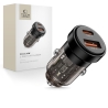 TECH-PROTECT CC03 2-PORT CAR CHARGER PD 30W  QC3.0 BLACK