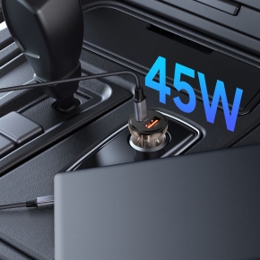 TECH-PROTECT CC01 2-PORT CAR CHARGER PD 45W  QC3.0 BLACK