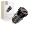 TECH-PROTECT CC03 2-PORT CAR CHARGER PD 45W  QC3.0 BLACK