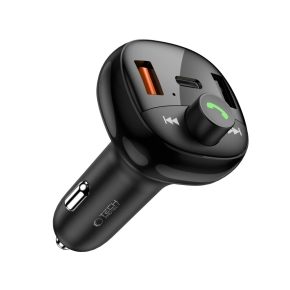 TECH-PROTECT CC06 3-PORT CAR CHARGER PD 72W + TRANSMITER FM BLUETOOTH BLACK