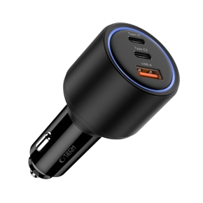 TECH-PROTECT CC04 3-PORT CAR CHARGER PD 175W BLACK