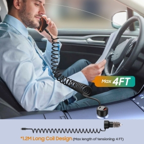 TECH-PROTECT CC05 2-PORT CAR CHARGER PD 60W + CABLE BLACK