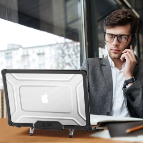 TECH-PROTECT SMARTSHELL PRO MACBOOK AIR 13 M2  M3  M4  2023-2025 BLACKCLEAR