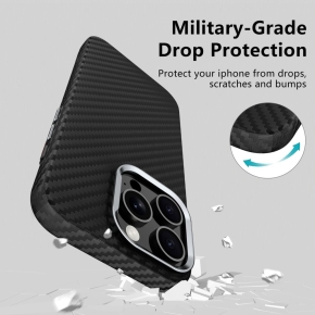 TECH-PROTECT ION CARBON MAGSAFE IPHONE 16 PRO MAX BLACKSILVER