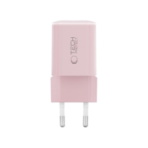 TECH-PROTECT NCM33 2-PORT NETWORK CHARGER PD 33W  QC3.0 BABY PINK