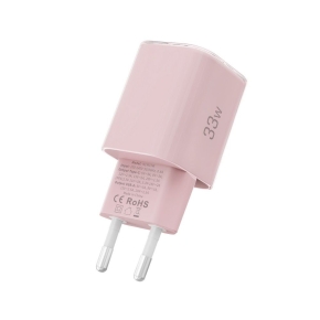 TECH-PROTECT NCM33 2-PORT NETWORK CHARGER PD 33W  QC3.0 BABY PINK