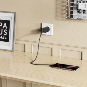 TECH-PROTECT NCM33 2-PORT NETWORK CHARGER PD 33W  QC3.0 BLACK