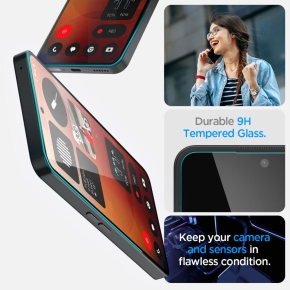 SZKŁO HARTOWANE SPIGEN GLAS.TR ”EZ FIT” NOTHING PHONE 3A  3A PRO CLEAR