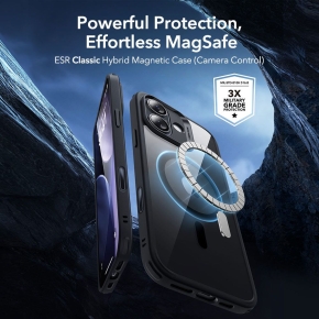 ESR CLASSIC HYBRID MAGSAFE & TEMPERED GLASS IPHONE 17 CLEARBLACK