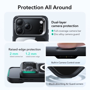 ESR CLASSIC HYBRID KICKSTAND MAGSAFE IPHONE 17 PRO MAX CLEARBLACK