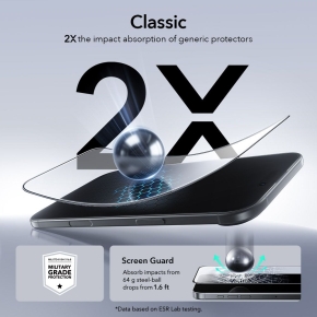SZKŁO HARTOWANE ESR ULTRAFIT TEMPERED GLASS 2-PACK IPHONE AIR BLACK