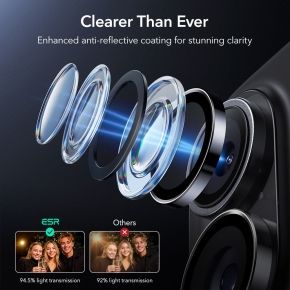 OSŁONA NA APARAT ESR ARMORITE CAMERA PROTECTOR IPHONE 16  16 PLUS  17 BLACK