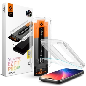 SZKŁO HARTOWANE SPIGEN GLAS.TR ”EZ FIT PRO” IPHONE 16 PRO  17  17 PRO CLEAR