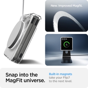 SPIGEN AIRSKIN MAG MAGSAFE GALAXY Z FLIP 7 CRYSTAL CLEARWHITE