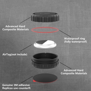 TECH-PROTECT 3M POUCH APPLE AIRTAG 1  2 BLACK