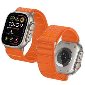 TECH-PROTECT NYLON SLIP APPLE WATCH 8  9  10  11  SE  ULTRA (44  45  46  49 MM) ORANGE