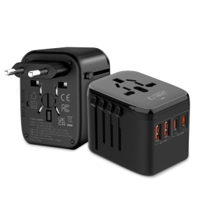 TECH-PROTECT TA200 TRAVEL ADAPTER EU  UK  US  AU BLACK