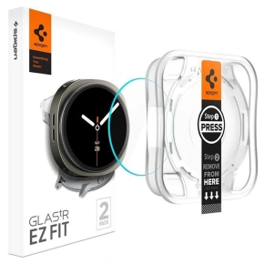 SZKŁO HARTOWANE SPIGEN GLAS.TR ”EZ-FIT” 2-PACK GALAXY WATCH 8 (40 MM) CLEAR