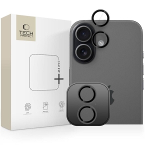 OSŁONA APARATU TECH-PROTECT CAMRING FIT+ IPHONE 16  16 PLUS  17 BLACK