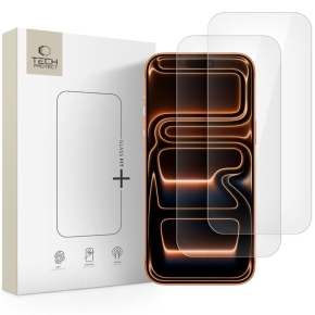 SZKŁO HARTOWANE TECH-PROTECT GLASS FIT+ 2-PACK IPHONE 16 PRO MAX  17 PRO MAX CLEAR
