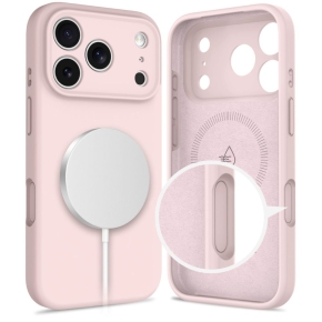 TECH-PROTECT SILICONE MAGSAFE IPHONE 17 PRO MAX PINK PEARL
