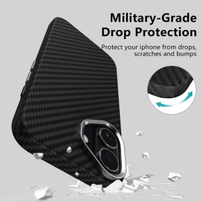 TECH-PROTECT ION CARBON MAGSAFE IPHONE 17 BLACKSILVER