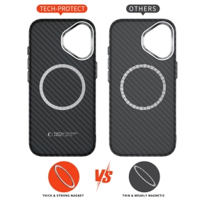 TECH-PROTECT ION CARBON MAGSAFE IPHONE 17 BLACKSILVER