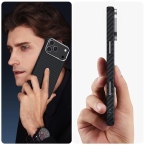 TECH-PROTECT ION CARBON MAGSAFE IPHONE 17 PRO BLACKSILVER