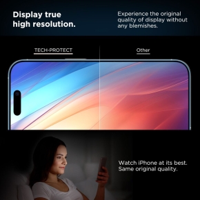 SZKŁO HARTOWANE TECH-PROTECT QUICK SET+ 2-PACK IPHONE 12  12 PRO BLACK